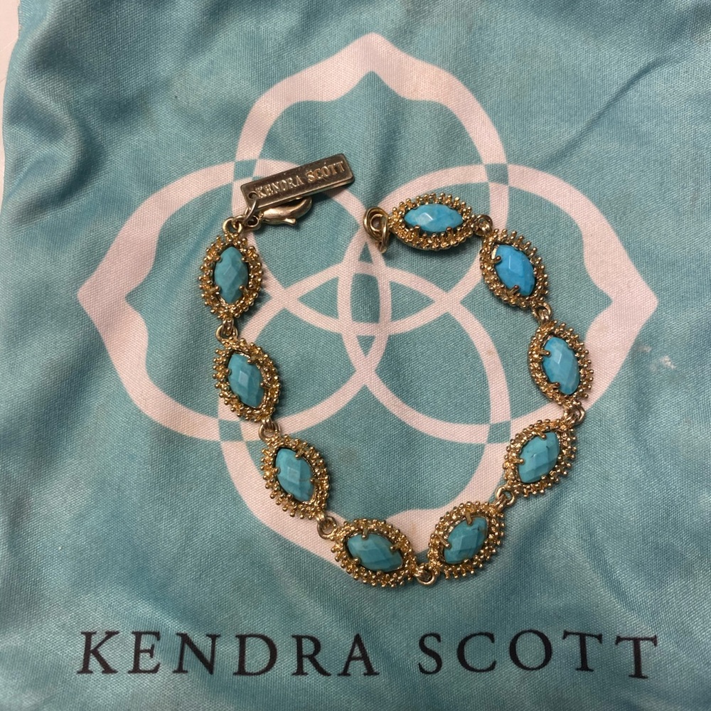 VINTAGE Kendra Scott Link Bracelet -Turquoise